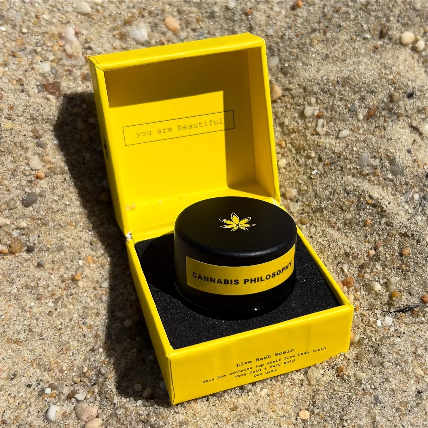 cannabis philosophy — jar box, on location