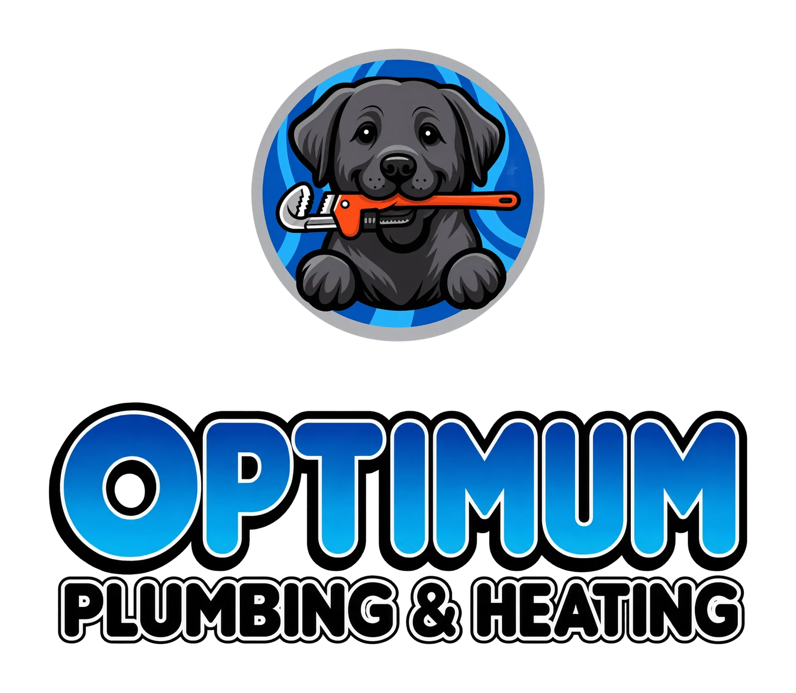 optimum plumbing & heating — stacked lockup
