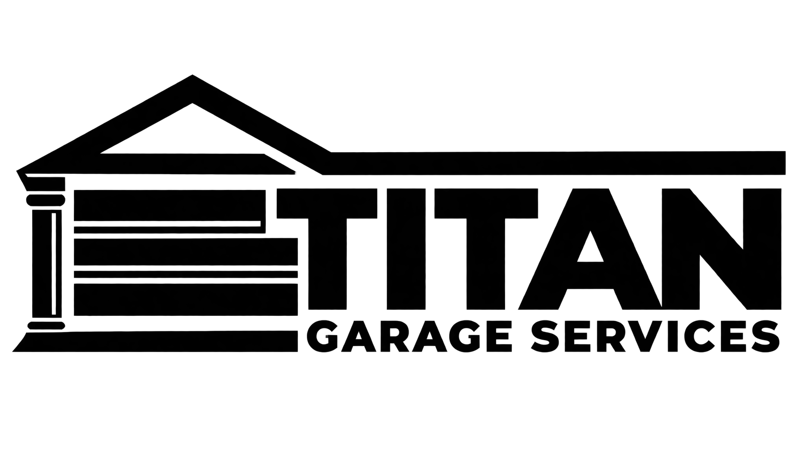 titan garage services — one color: black