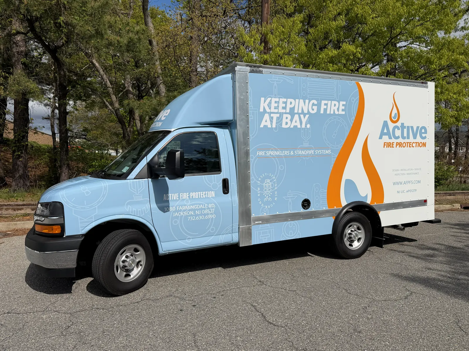 ACTIVE FIRE PROTECTION full wrap — front three-quarter