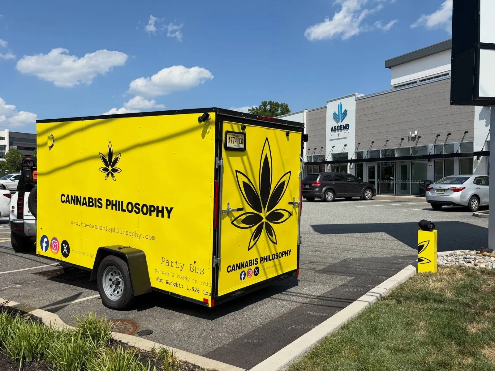 CANNABIS PHILOSOPHY graphics — rear three-quarter