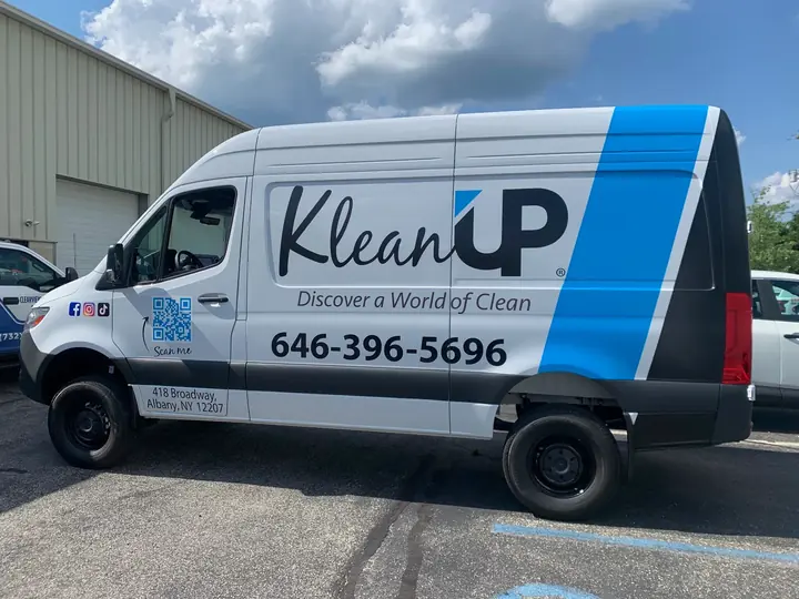 KLEANUP partial wrap — passenger side