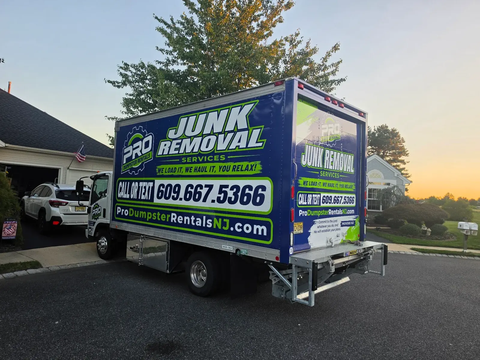 PRO JUNK REMOVAL SERVICES full wrap — rear three-quarter