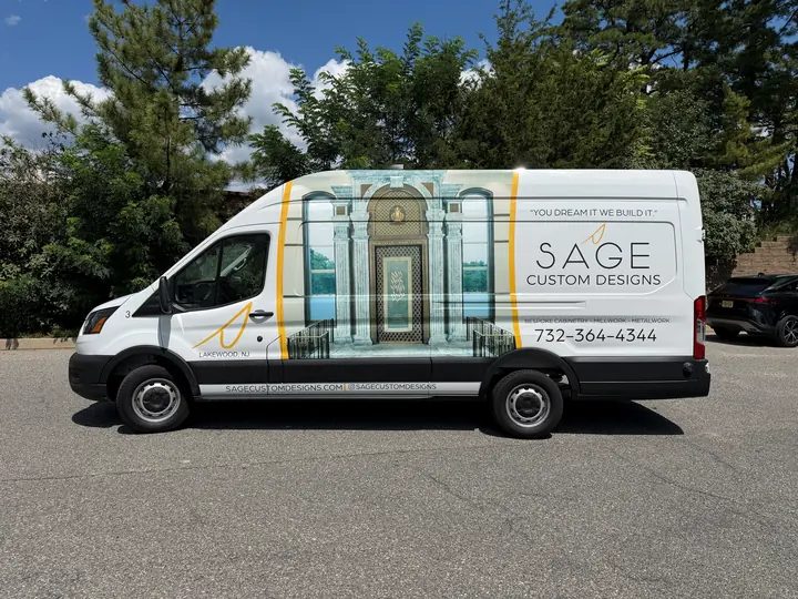 SAGE CUSTOM DESIGNS partial wrap — passenger side