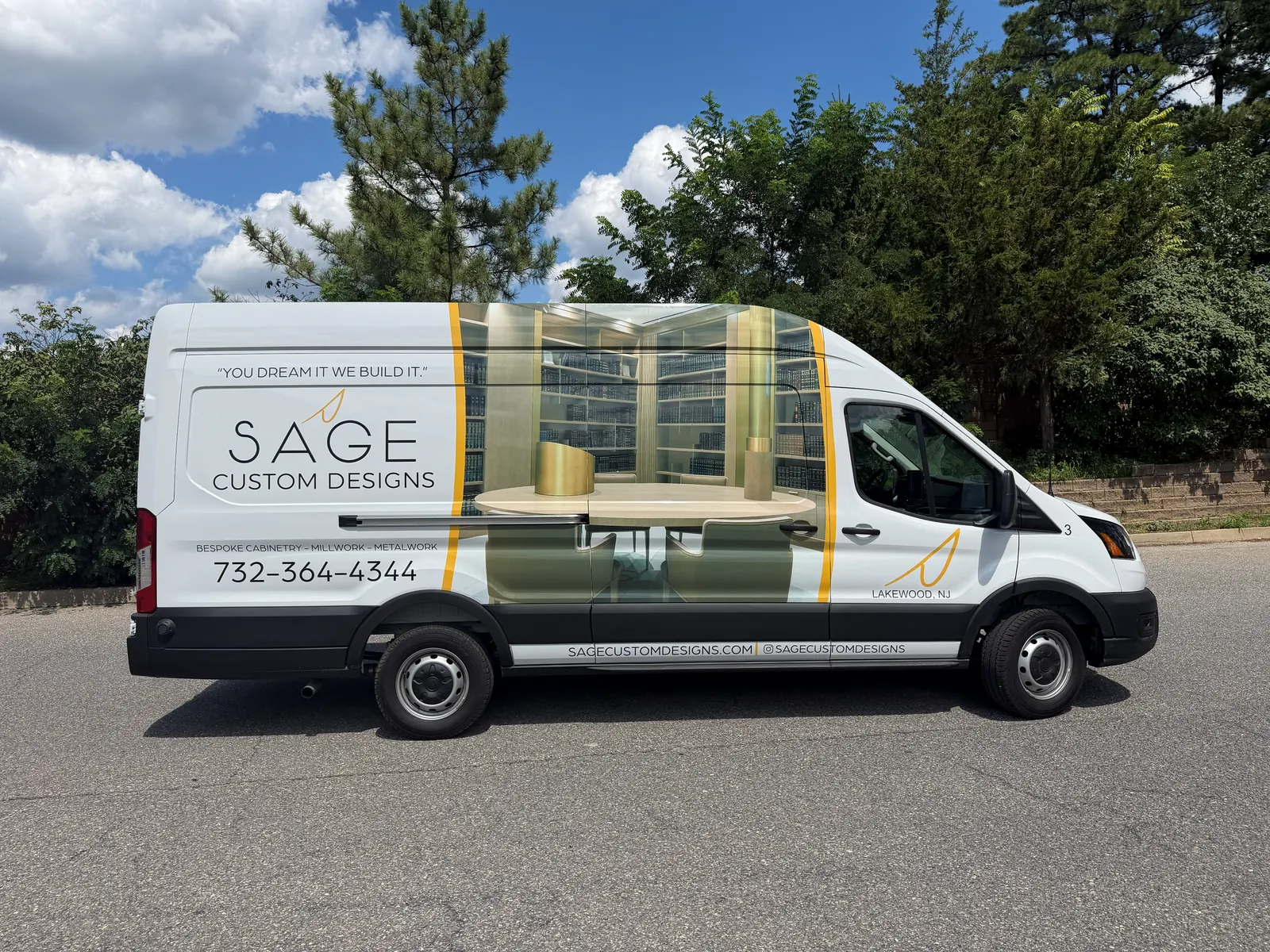 SAGE CUSTOM DESIGNS partial wrap — driver side